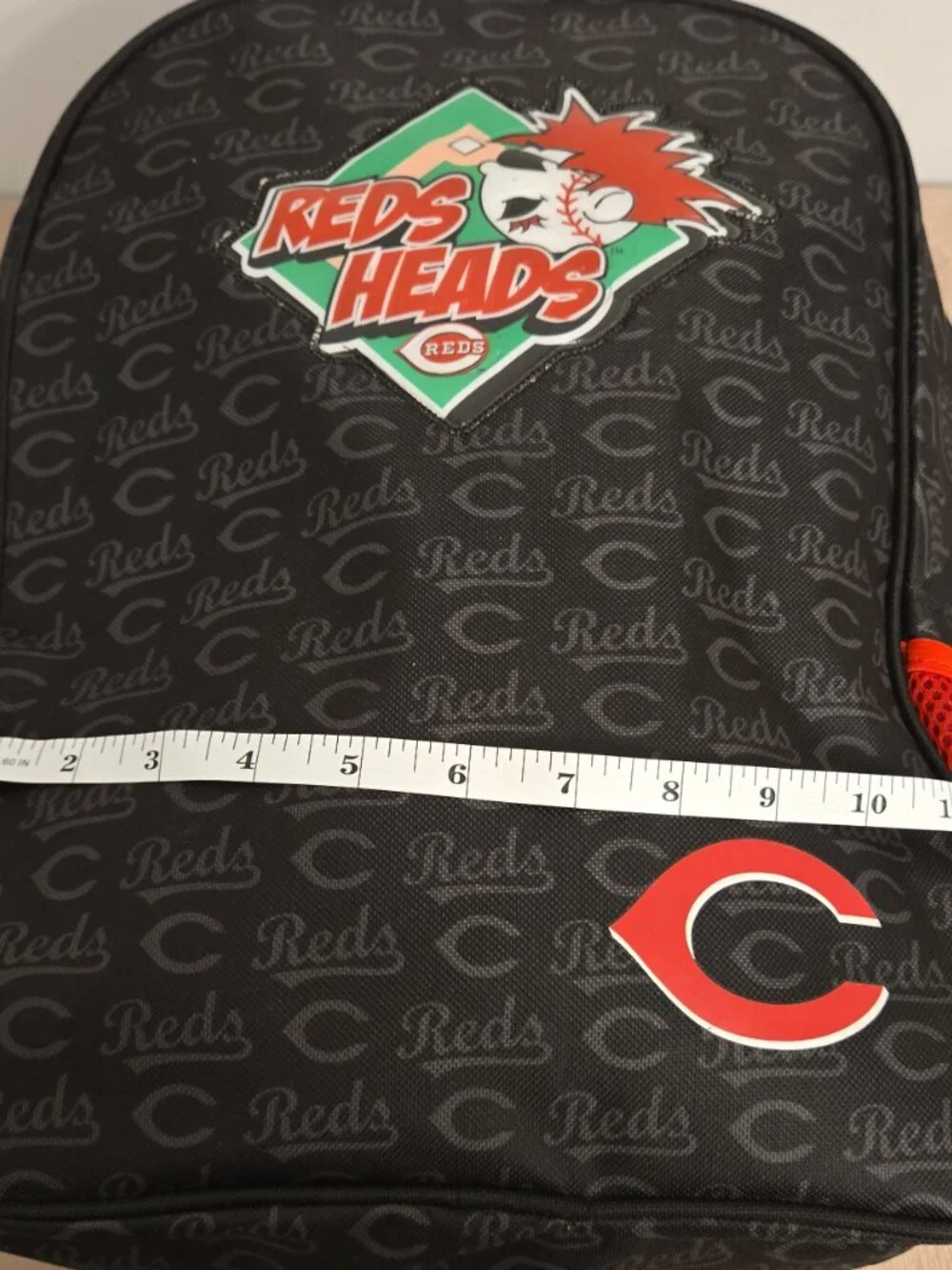 Cincinnati Reds Heads Baseball Backpack Black Red – Preloved